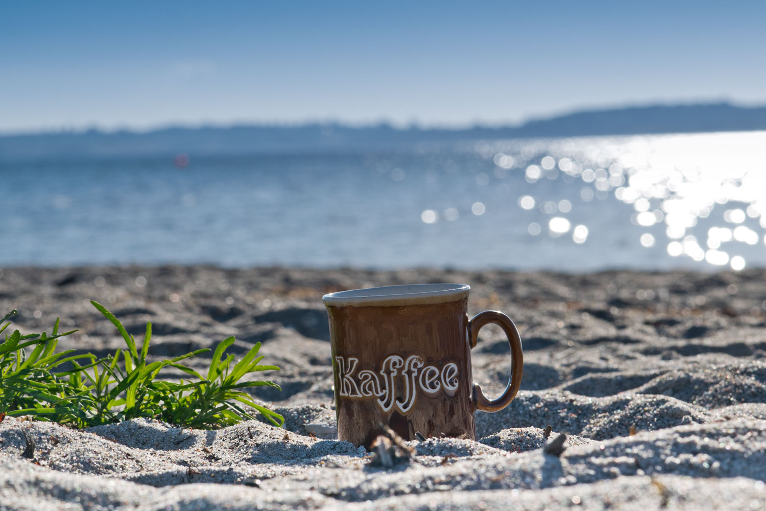 Kaffee am Strand